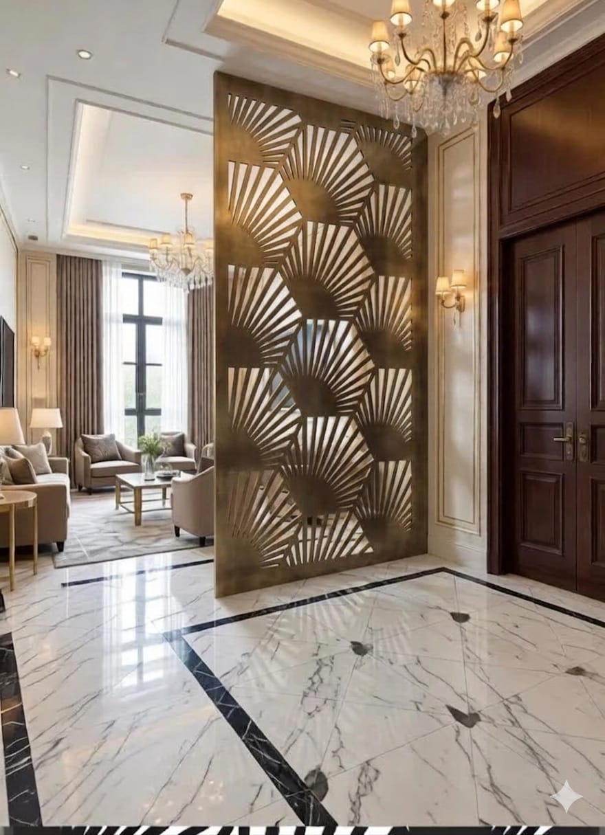Designer Golden Frame Mirror