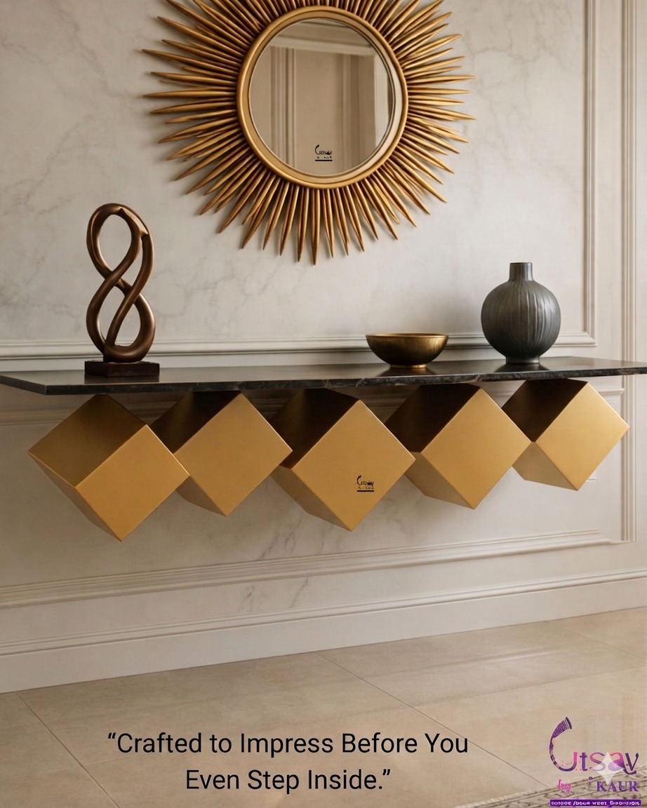 Designer Golden Frame Mirror