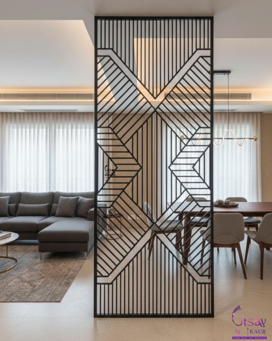 Designer Golden Frame Mirror