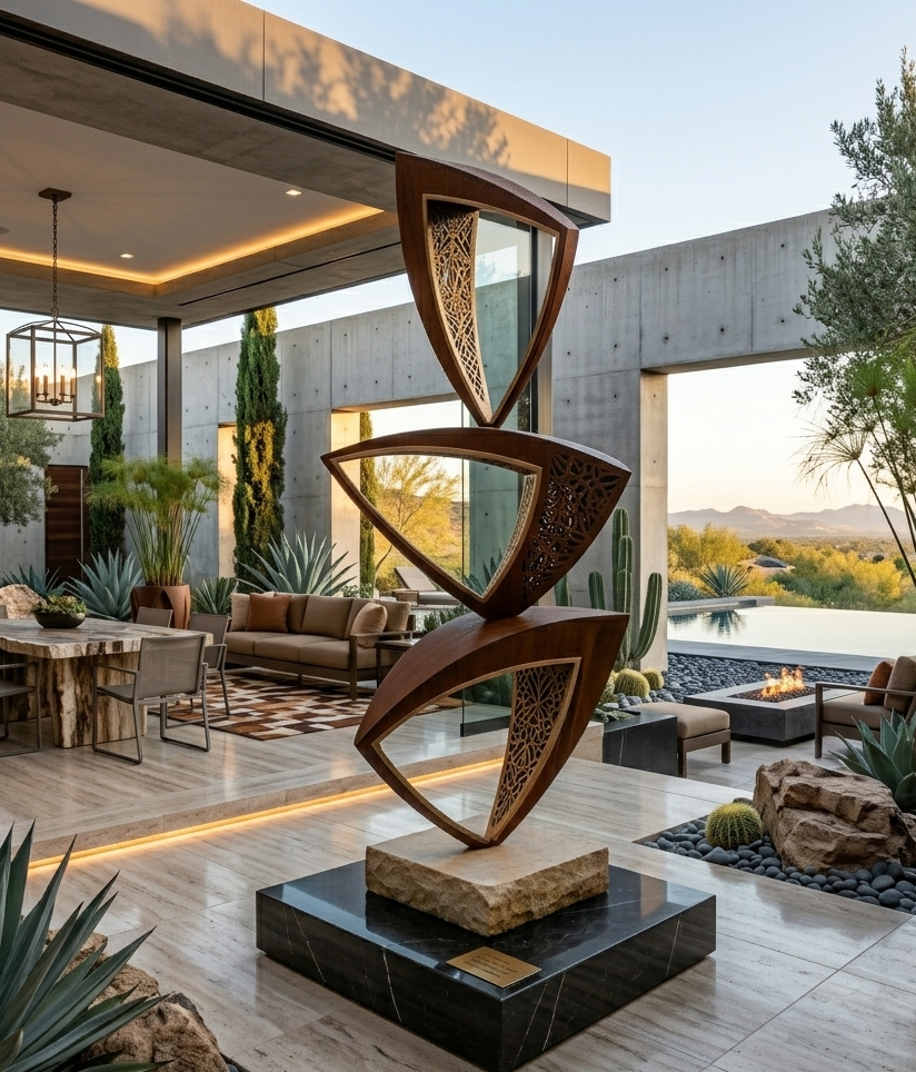 Designer Golden Frame Mirror